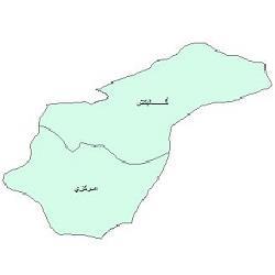 نقشه بخش های شهرستان زرین دشت