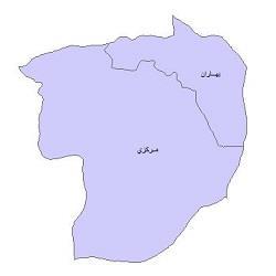 نقشه بخش های شهرستان سپیدان
