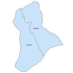 نقشه بخش های شهرستان ممسنی