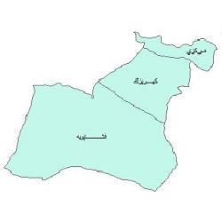 نقشه ی بخش های شهرستان ری