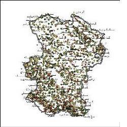 شیپ فایل روستاهای استان همدان