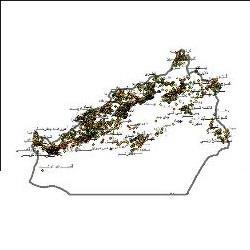شیپ فایل روستاهای استان سمنان