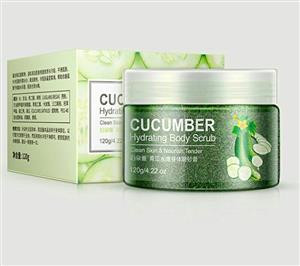 اسکراب لایه بردار پوست با عصاره خیار برند بیوآکوا Cucumber Hydrating Body Scrub Bioaqua 120g