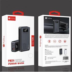 شارژر همراه پرووان مدل ProOne PM24 ظرفیت 30000 میلی امپر Power Bank 