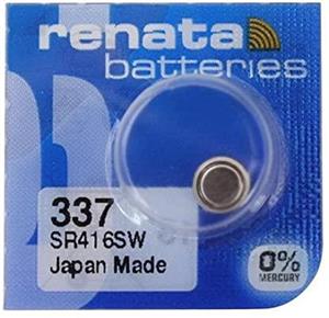 باتری ساعت اکسید نقره 337 مدل SR416SW ظرفیت 8mAh ولتاژ 1.55v ساخت سوئیس رناتا