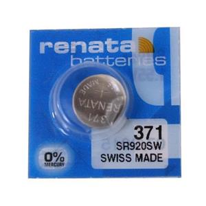 باتری ساعت اکسید نقره 371 مدل SR920SW ظرفیت 35mAh ولتاژ 1.55v ساخت سوئیس رناتا