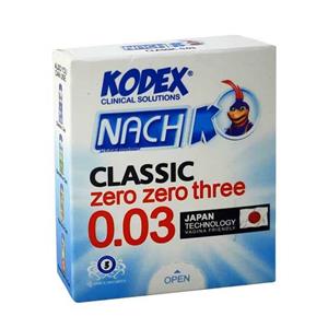 کاندوم ناچ کدکس مدل 0.03 بسته عددی Kodex Super In 1 Condoms 