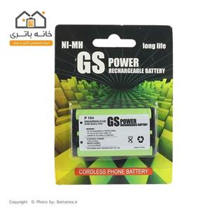 باتری تلفن بی سیم پاناسونیک P104 جی اس پاور (GS POWER) 