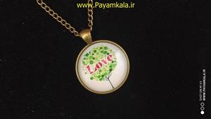 گردنبند دخترانه رزین طرح LOVE