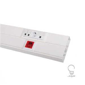 ترانک سفید و طرح چوب سایز 50×150 درب باریک دو تکه سوپیتا