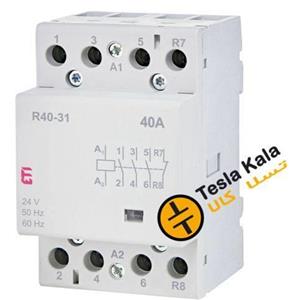 کنتاکتور تکفاز ( چهار پل ) 40 آمپر برند ETI ولتاژ کنترل230 VAC مدل R 40-31