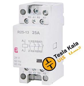 کنتاکتور تکفاز ( چهار پل ) 25 آمپر برند ETI ولتاژ کنترل24 VACمدل R 25-13