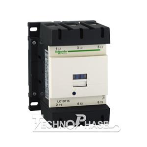 کنتاکتور قدرت، 115 آمپر اشنایدر 60 کیلووات، بوبین 220VAC ، مدل LC1D115M7