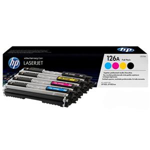 کارتریج تونر چهار رنگ اچ پی ۱۲۶A (طرح) HP 126A 4 Color Laserjet cartridge Pack