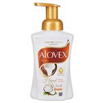 مایع دستشویی 500 گرم فوم شیرنارگیل آلوکس (ALOVEX) 