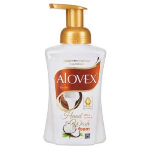 مایع دستشویی 500 گرم فوم شیرنارگیل آلوکس (ALOVEX)