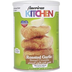 پودر سوخاری آمریکن کیچن AMERICAN KITCHEN با طعم سیر وزن ۴۲۵ گرم 