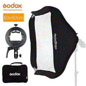 کیت سافت‌باکس گودکس GODOX S2 SPEEDLITE BRACKET WITH 60X60CM SOFTBOX 