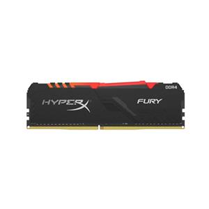 رم دسکتاپ DDR4 تک کانال هایپر ایکس 3200 مگاهرتز HyperX Fury 8GB CL16 RGB DIMM kingstone HyperX Fury RGB 8G Single 3200MHz