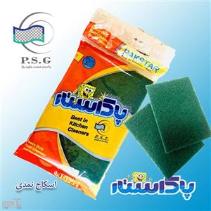 اسکاچ ظرفشویی پاک استار مدل نمدی-تعداد در جعبه80-کارتن320 تایی