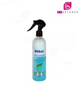 اسپری دو فاز کراتینه ترمیم کننده موهای خشک و آسیب دیده روزال KERATIN TWO PHASE CONDITIONER FOR DRAY AND DAMAGED HAIR 400ML ROSAL 