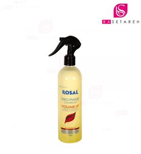 اسپری دو فاز حجم دهنده و براق کننده موهای رنگ شده هایلات روزال VOLUME-UP TWO PHASE CONDITIONER COLOR PROTECT 400ML ROSAL 