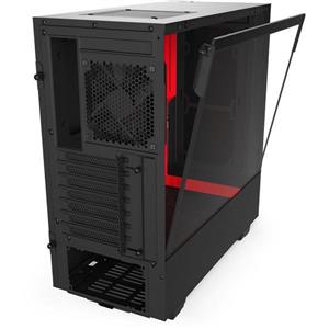 کیس NZXT H510 Black Mid Tower Case With Tempered Glass Matte Red 