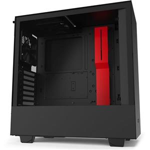 کیس NZXT H510 Black Mid Tower Case With Tempered Glass Matte Red 