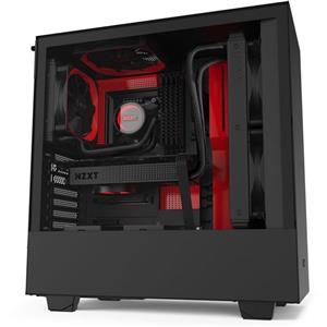 NZXT H510 Mid-Tower Case With Tempered Glass – Matte Black Red
