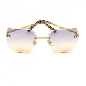 عینک بدون فریم چنل لنز آبی-نارنجی کد 00115