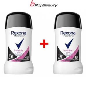 مام رکسونا صابونی مردانه زنانه اینویزیبل پیور 48 ساعته بادوام Rexona Deodorant Invisible Pure 40 ml 