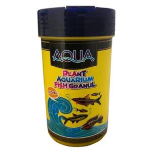 غذای ماهی آکواریوم آکوا مدل plant-granul حجم ۱۰۰ میلی لیتر