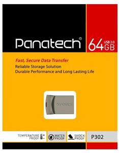 فلش مموری پاناتک مدل P302 ظرفیت 64 گیگابایت Panatech USB2.0 Flash Memory 64GB 