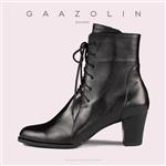 بوت پاشنه دار گازولین مشکی مدل شیراز - GAAZOLIN Shiraz BLK