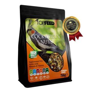 خوراک آجیلی عروس هلندی تاپ فید مدل Cockatiels Nuts وزن 750 گرم 