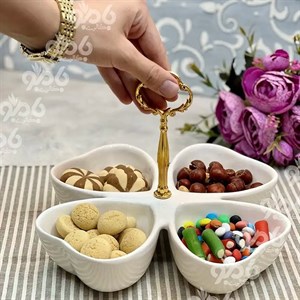 اردو خوری سرامیکی دسته فلزی 