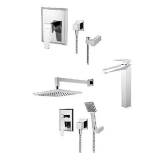 ست شیرآلات توکار ویسن تین مدل DIAMOND با متعلقات