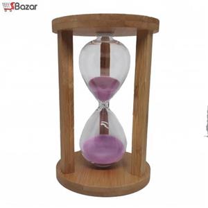 ساعت شنی زمان دار چوبی