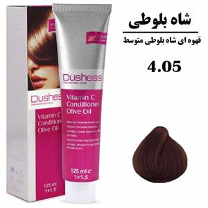 رنگ مو دوشس سری شاه بلوطی شماره 4.05 حجم 125 میلی لیتر رنگ قهوه ای شاه بلوطی متوسط