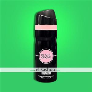 اسپری بدن رودیر مدل Black opiome حجم 200 میلی لیتر