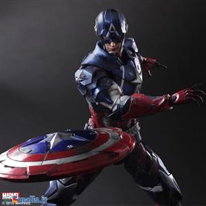 اکشن فیگور کاپیتان امریکا پلی آرتز کای | PLAY ARTS KAI CAPTAIN AMERICA VARIANT