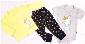 ست سه تیکه نوزادی دخترانه مدل خرگوش برند سپیدپوش