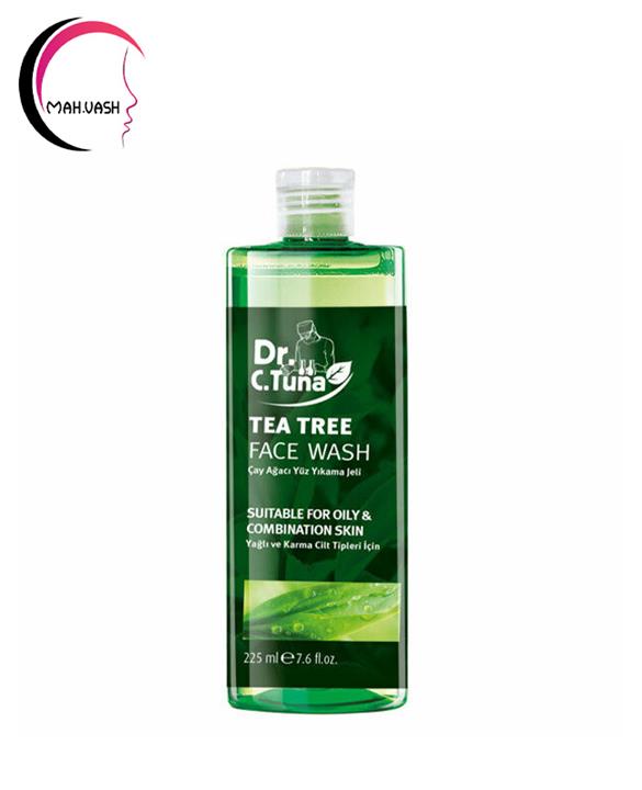 ژل شستشوی صورت فارماسی دکتر سی تونا عصاره درخت چای مناسب پوست چرب و آکنه ای  225میل