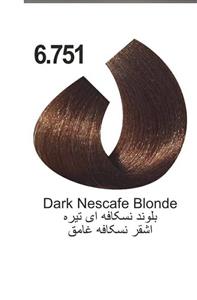شماره ۶٫۷۵۱ بلوند تیره نسکافه ای رنگ موی کاترومر 