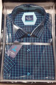 پیراهن چهارخانه آستین کوتاه fabio