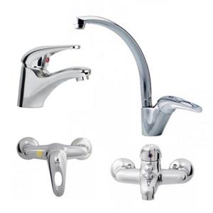 ست شیرآلات شیبه مدل کیش کروم