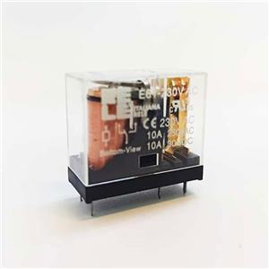 رله 24 ولت 10 آمپر تک کنتاکت بوبین کنار 5 پین