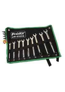 ست آچار 9 عددی یک سر تخت یک سر رینگی پروسکیت ProsKit HW-6509B