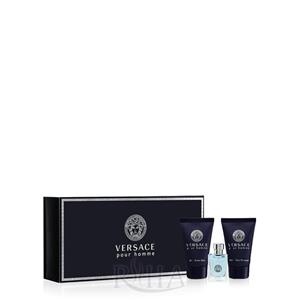 ست هدیه مینیاتوری 3عددی ورساچه پور هوم مردانه  شامل افترشیو - شامپو بدن وسمپل عطر Versace Pour Homme 5ML