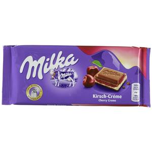 شکلات میلکا کرم آلبالو milka cherry creme 